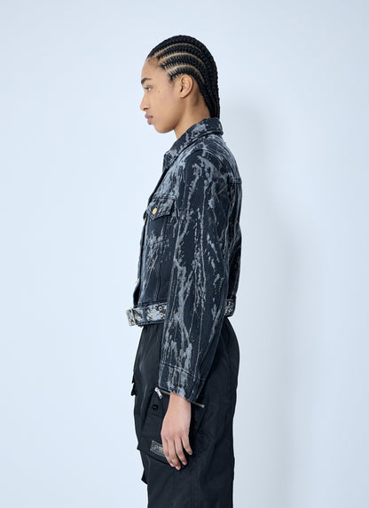 Ganni Women Heavy Denim Belted Jacket by Luosophy