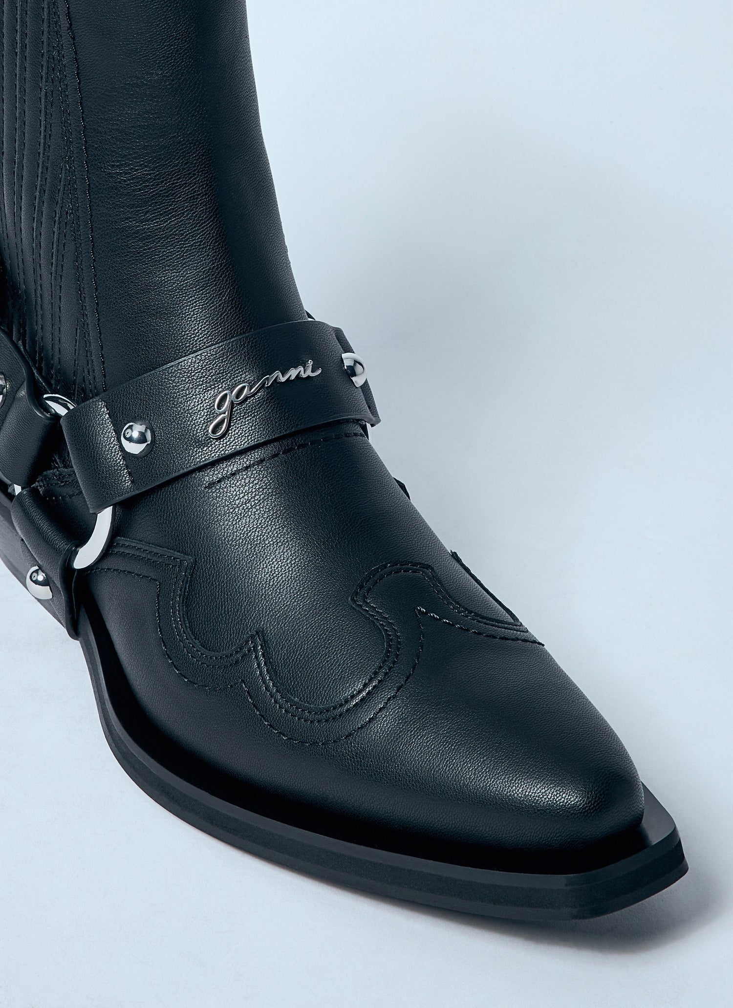 Ganni Women Low-Cut Western Chelsea Boots by Luosophy