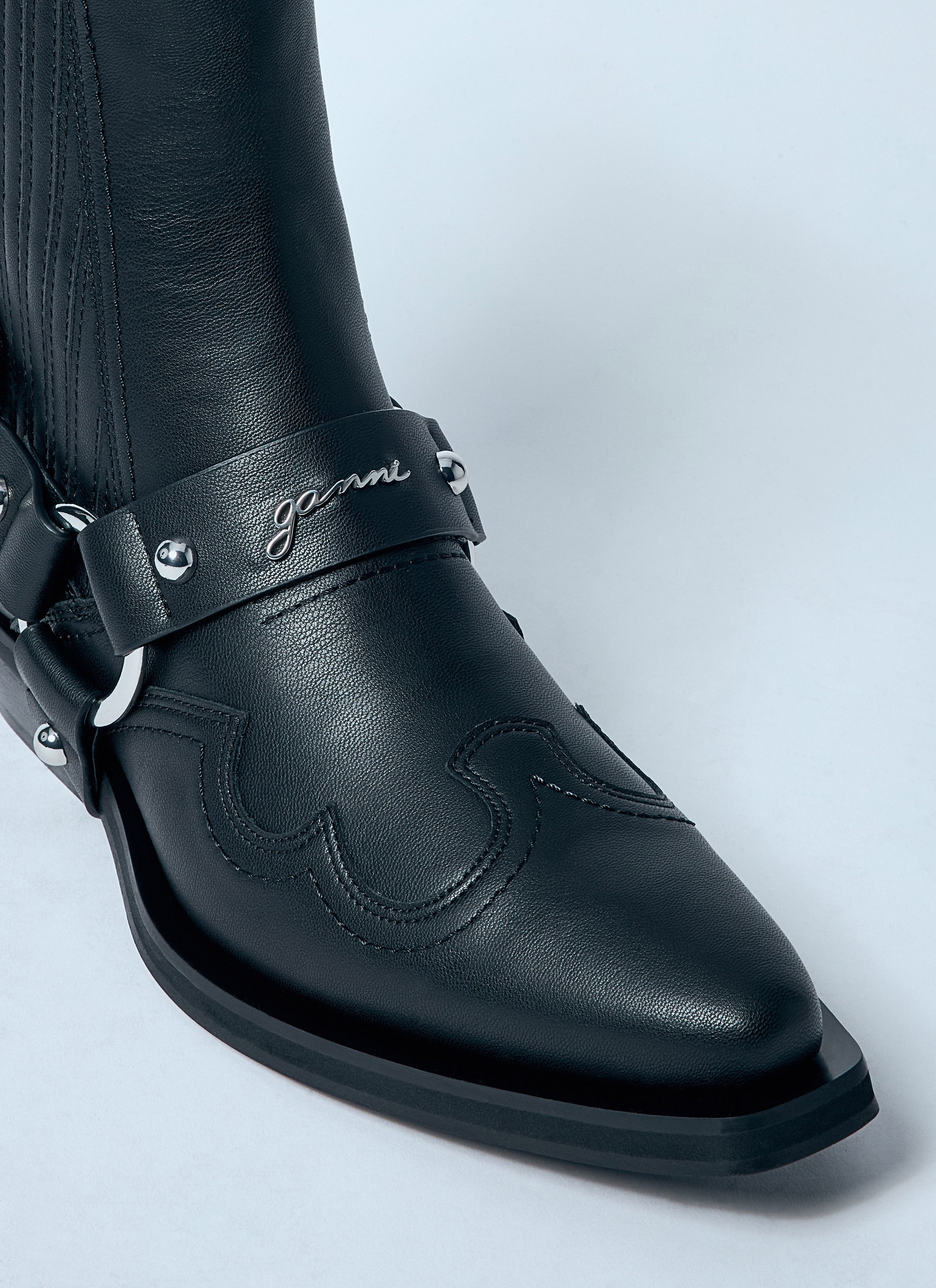 Ganni Women Low-Cut Western Chelsea Boots by Luosophy