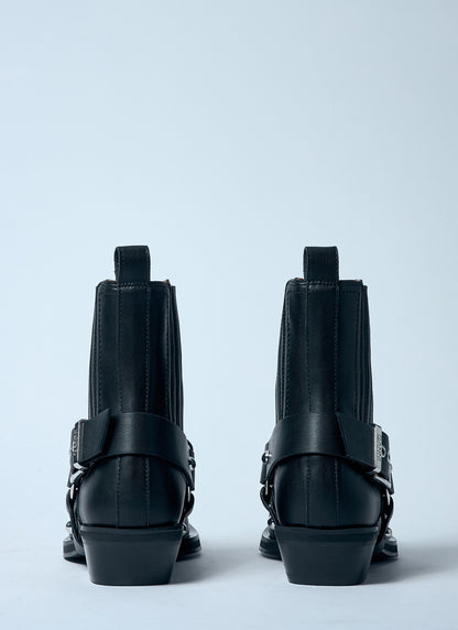 Ganni Women Low-Cut Western Chelsea Boots by Luosophy