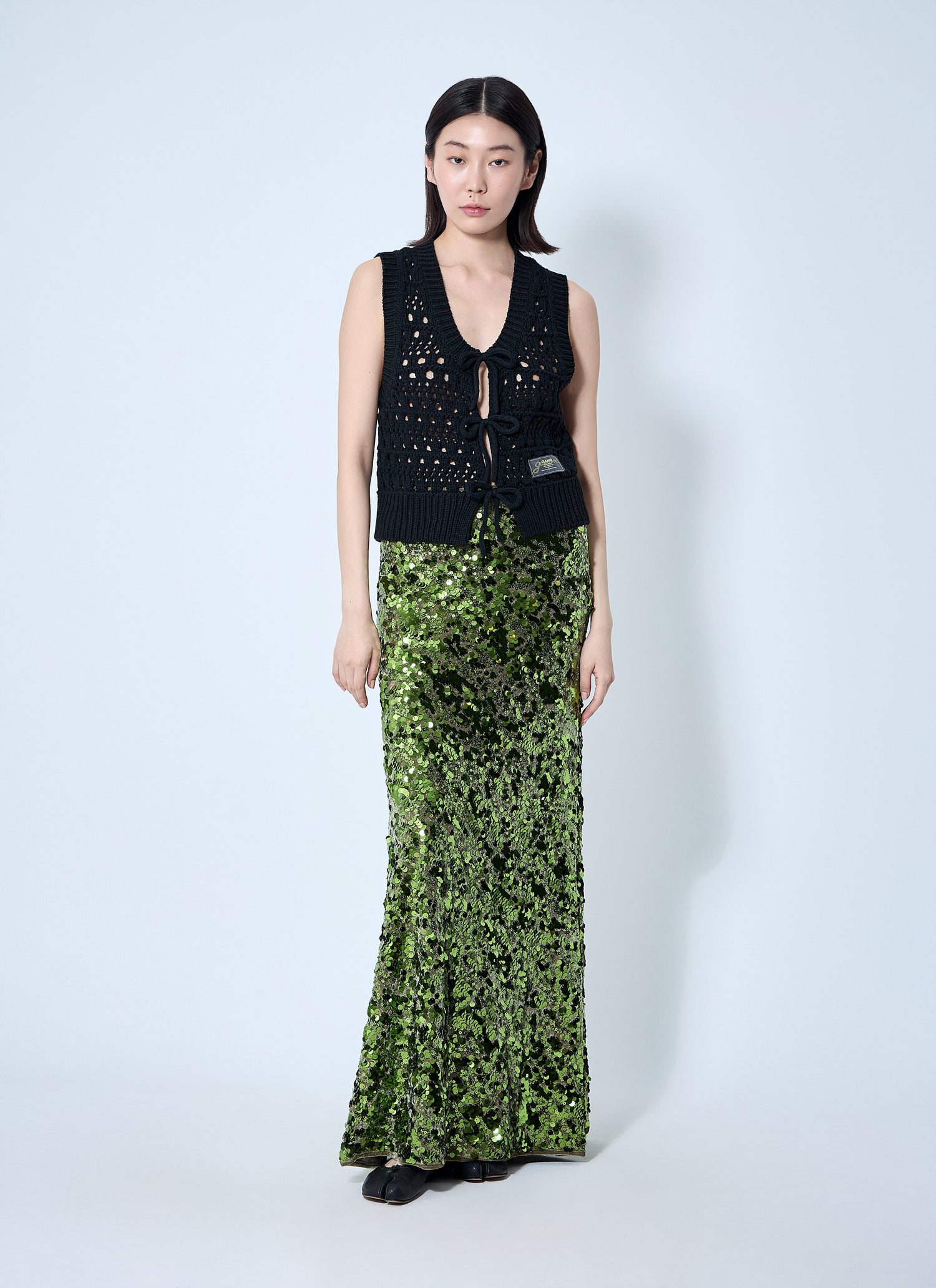 Ganni Women Logo Patch Vest by Luosophy