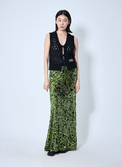 Ganni Women Logo Patch Vest by Luosophy