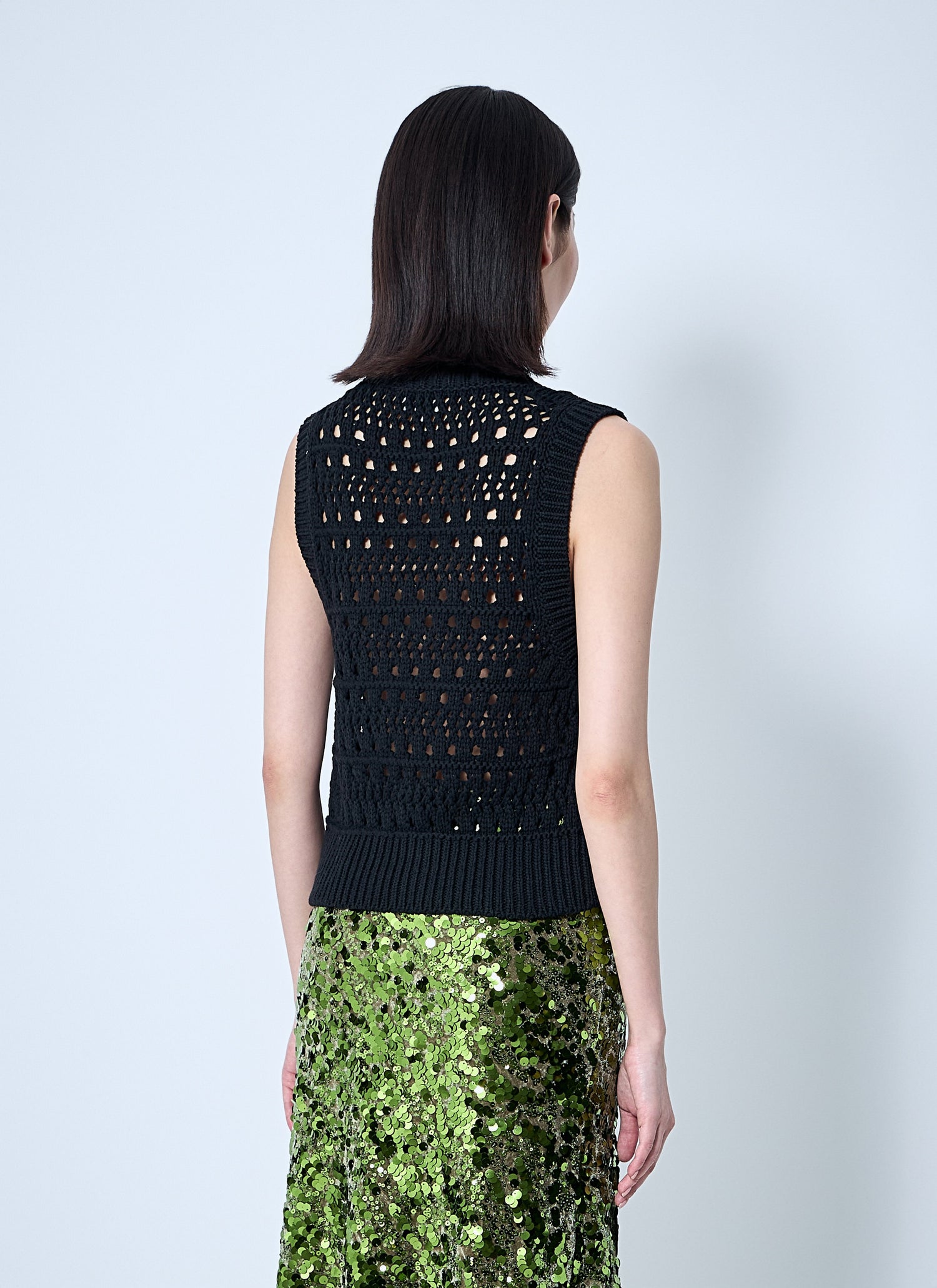 Ganni Women Logo Patch Vest by Luosophy
