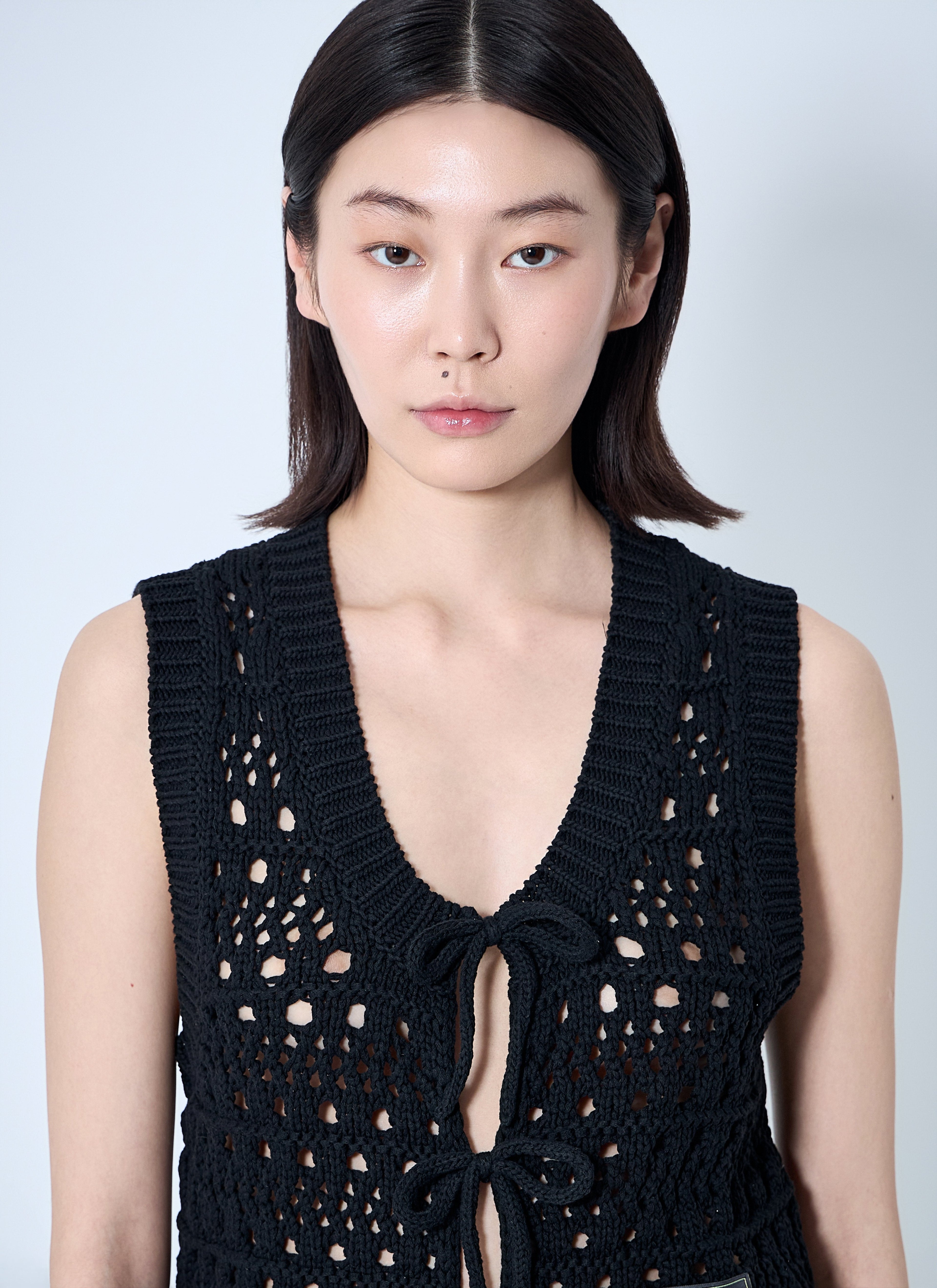 Ganni Women Logo Patch Vest by Luosophy