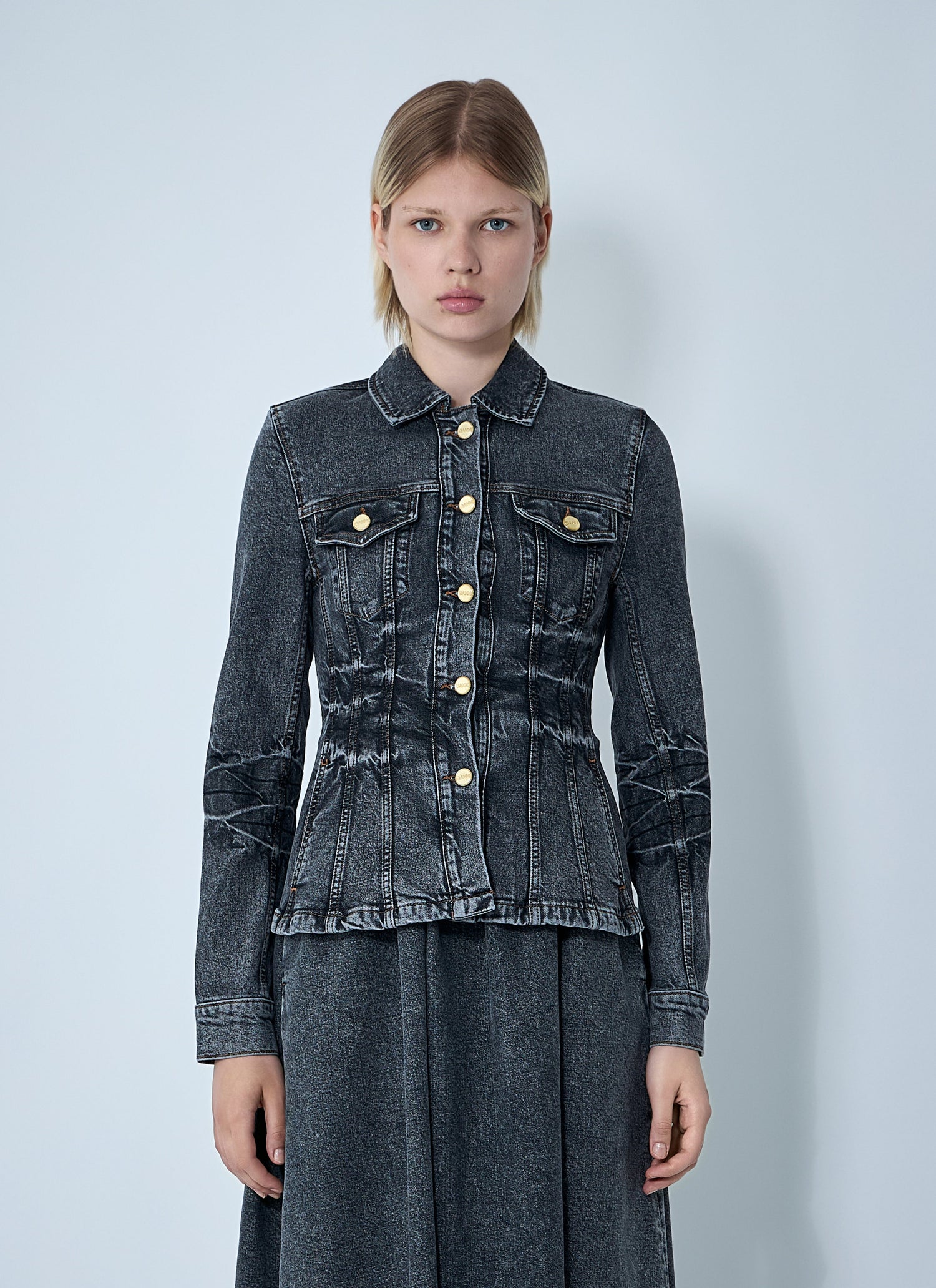 Ganni Women Stretch Denim Jacket by Luosophy