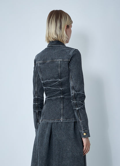 Ganni Women Stretch Denim Jacket by Luosophy