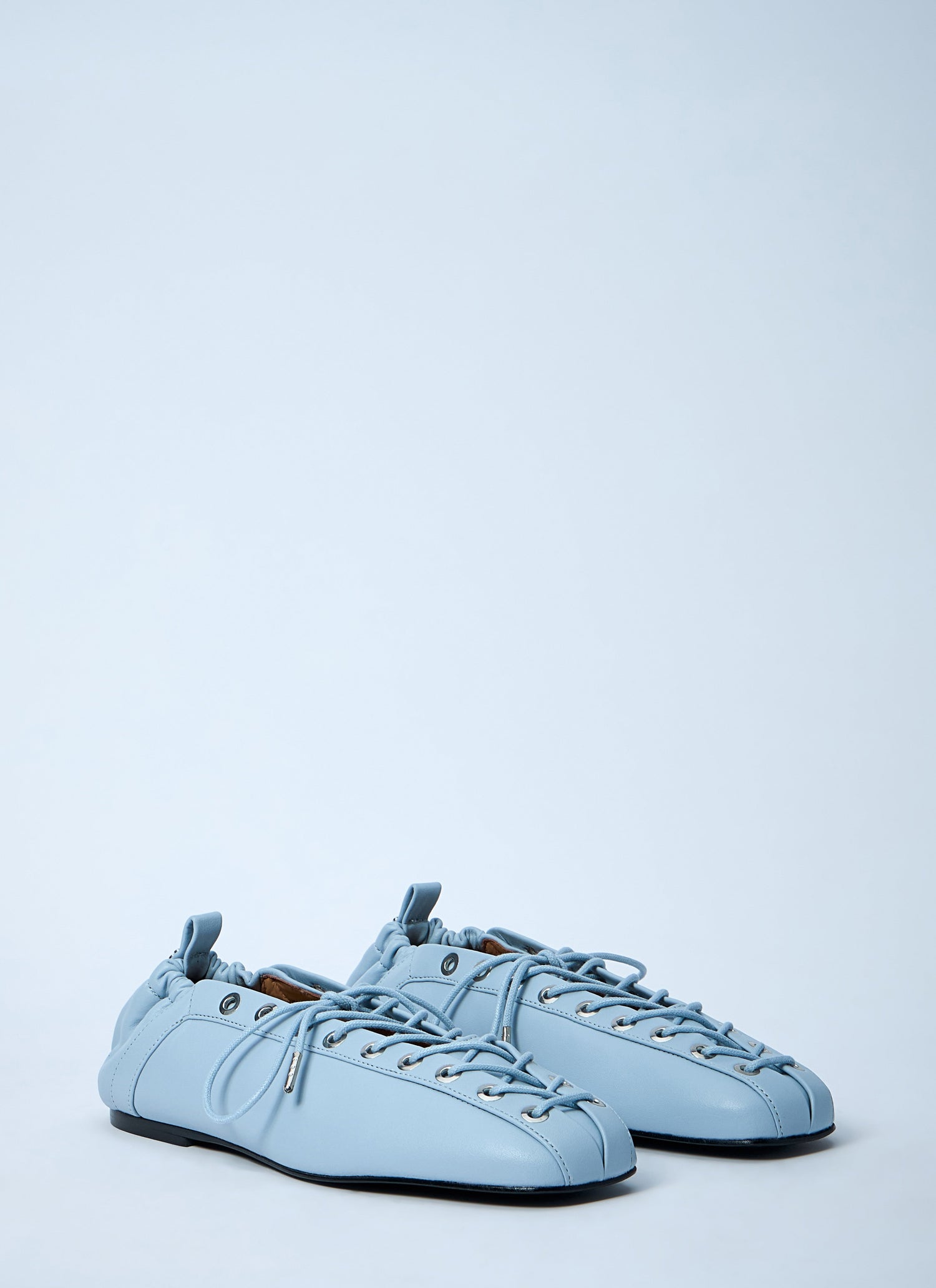 Ganni Women Eyelets Lace Up Ballerina by Luosophy