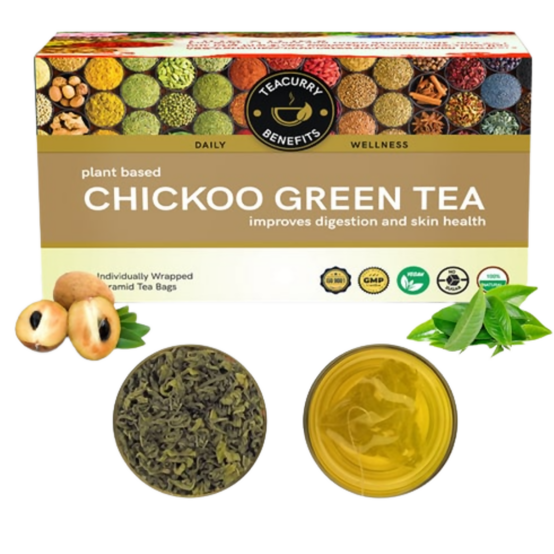 Teacurry Chickoo Green Tea Bags