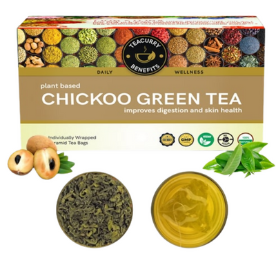 Teacurry Chickoo Green Tea Bags