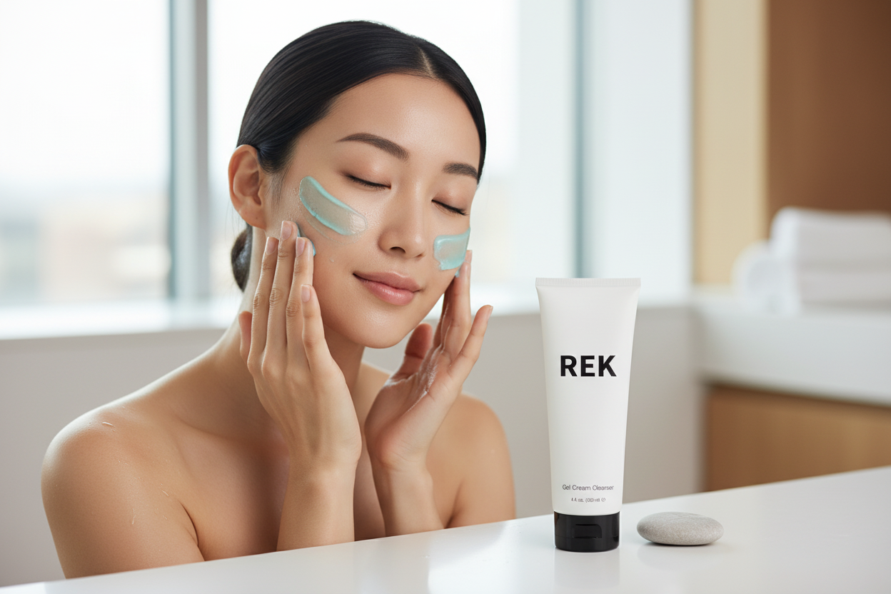 Gel Cream Cleanser – Hydrating &amp; Gentle | REK Cosmetics by REK Cosmetics