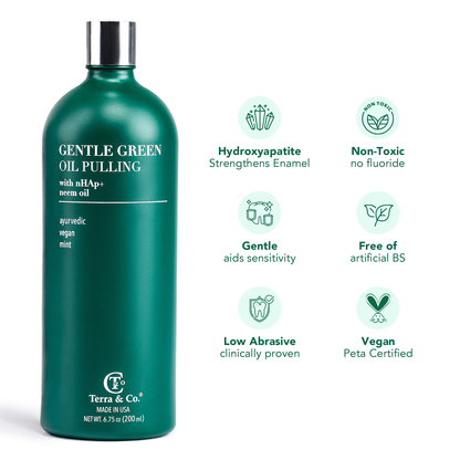 Gentle Green Oil Pulling Mouthwash – Enamel Support &amp; Gum Health 
