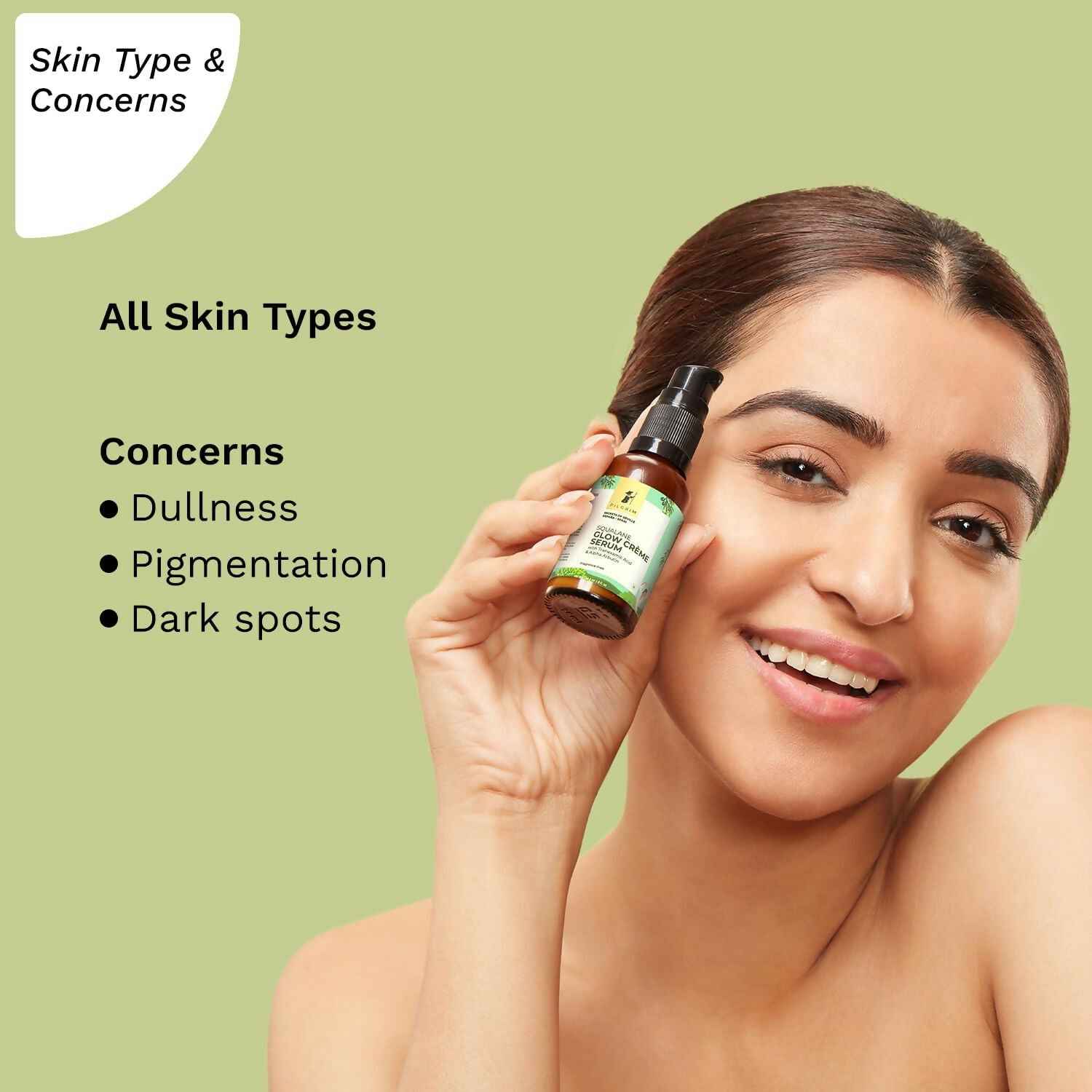 Pilgrim Spanish 4% Niacinamide &amp; 1% Alpha arbutin Glow Crème Face Serum For Glowing Skin