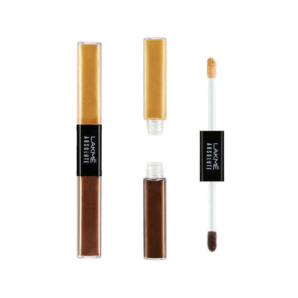 Lakme Absolute Explore Liquid Eye Shadow - Blackstar Gold &amp; Karat Gold