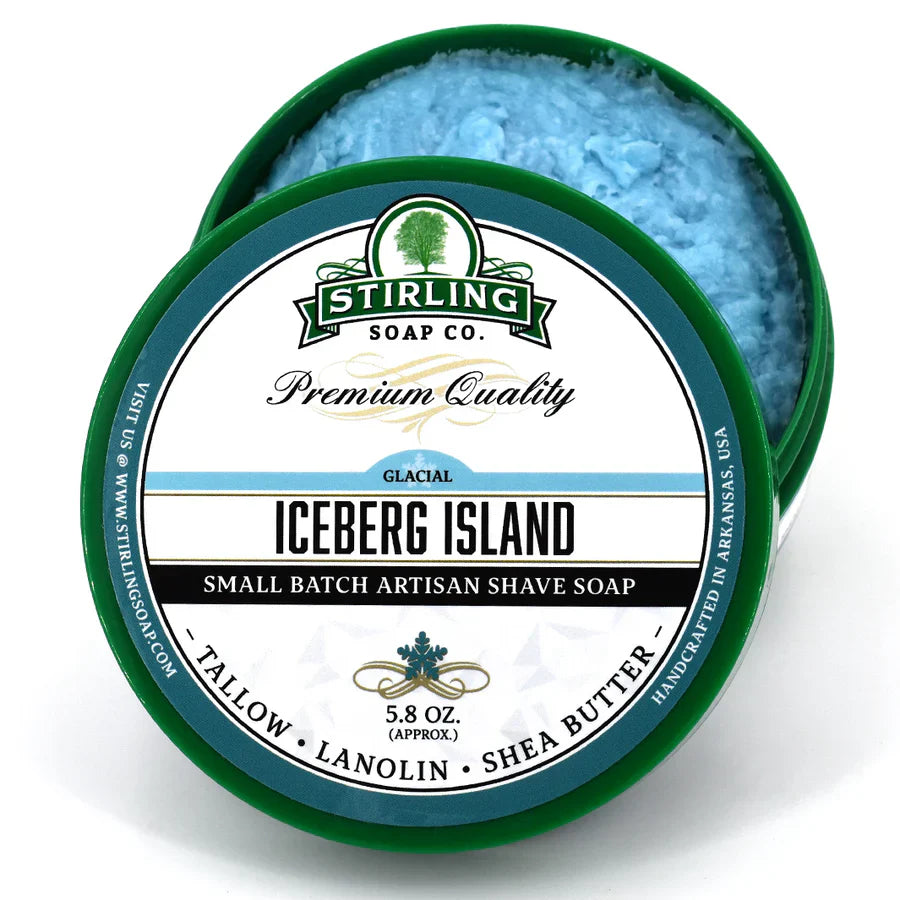 Stirling Soap Co. Iceberg Island Shave Soap Jar 5.8 Oz by Pasteur Pharmacy