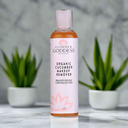 Glimmer Goddess Organic Cucumber Makeup Remover - Remove Makeup with No Oily Residue - DestGlow