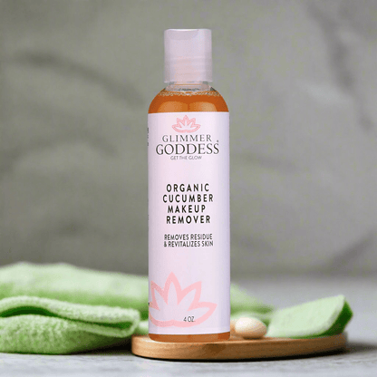 Glimmer Goddess Organic Cucumber Makeup Remover - Remove Makeup with No Oily Residue - DestGlow