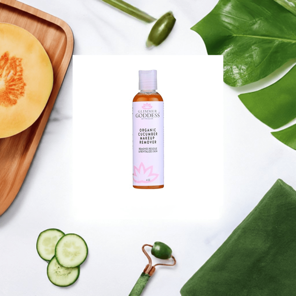 Glimmer Goddess Organic Cucumber Makeup Remover - Remove Makeup with No Oily Residue - DestGlow