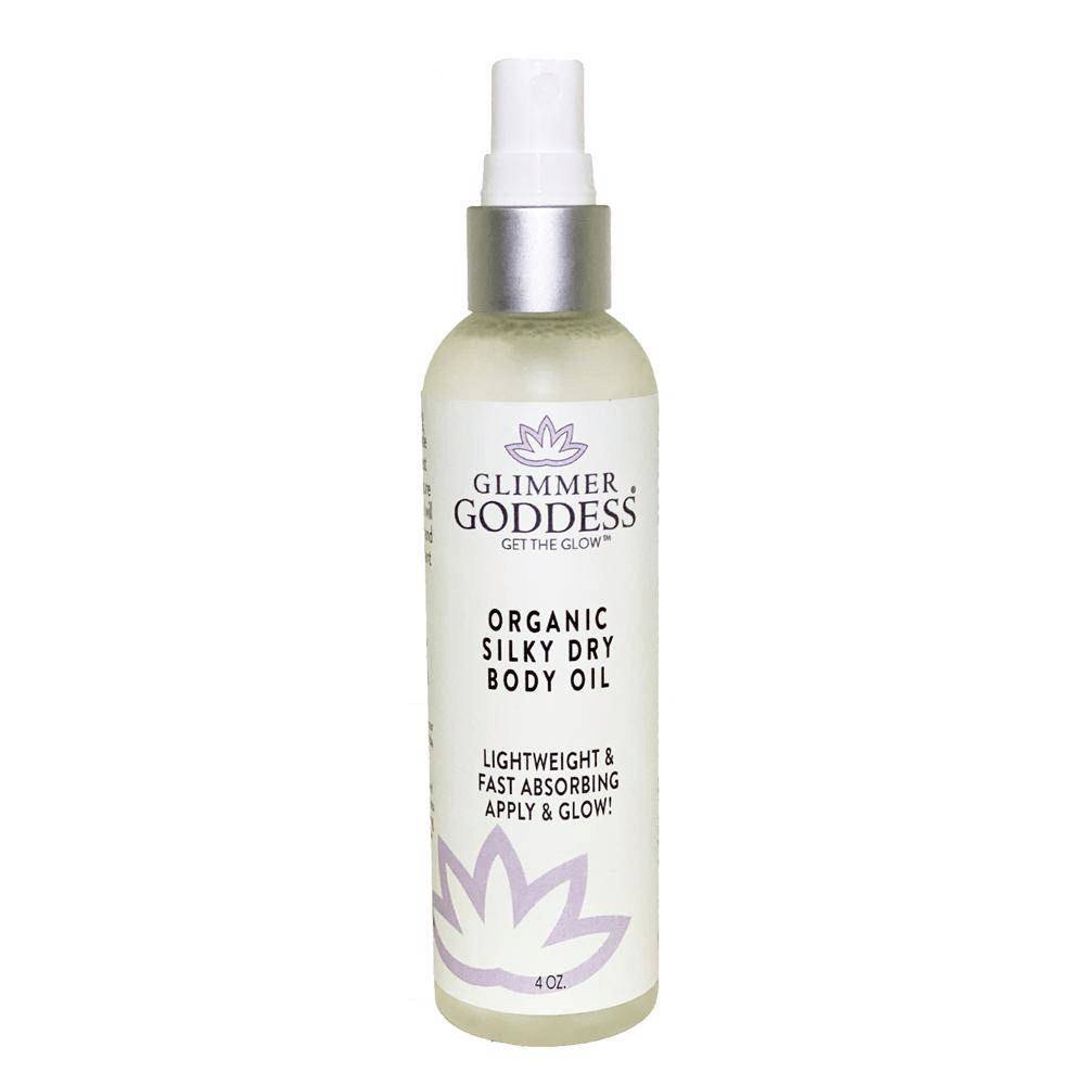 Glimmer Goddess Organic Silky Dry Body Oil - Hydrating &amp; Eco-Friendly (4 oz) - accessories