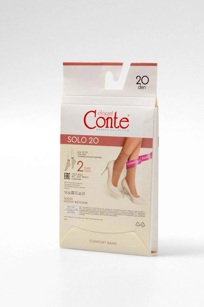 Socks Conte Solo 20 Den (2 pairs)