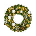 Pre-Decorated Christmas Wreath with Warm White Lights Gold/Silver