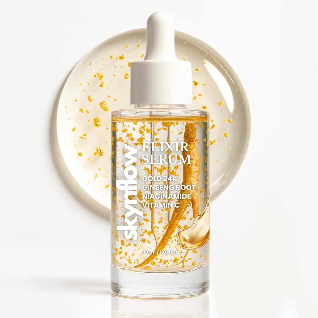 Elixir Serum - 24kGold Ginseng Root Niacinamide Vitamin C 