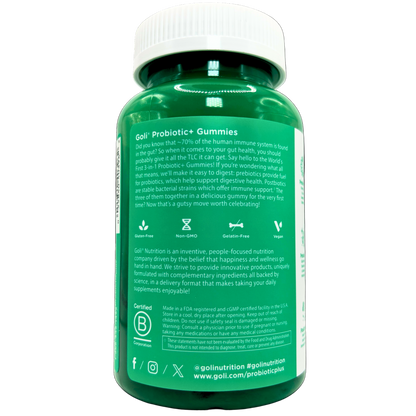 Goli Nutrition – Pre + Post + Probiotics Gummies (60 Count)