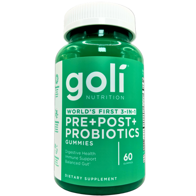 Goli Nutrition – Pre + Post + Probiotics Gummies (60 Count) 