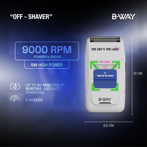 B-Way OFF Shaver White by RT-Way USA
