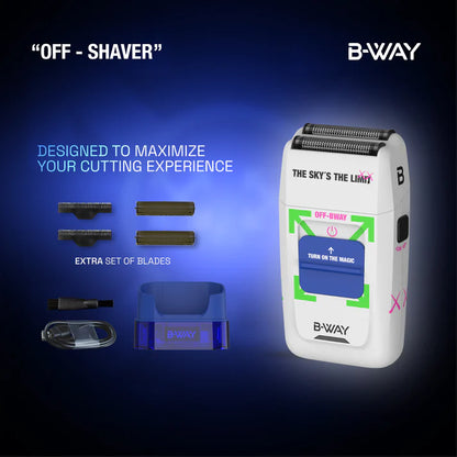 B-Way OFF Shaver White by RT-Way USA