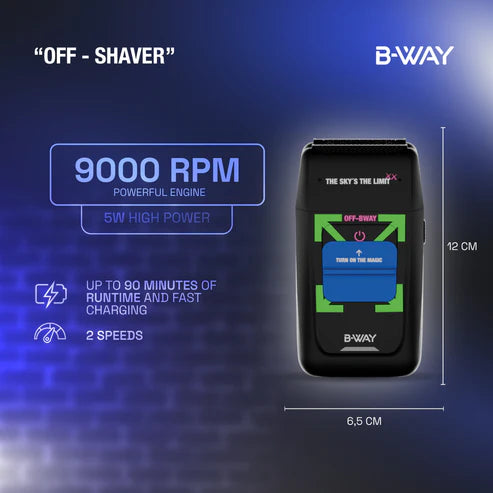 B-Way OFF Shaver Black by RT-Way USA