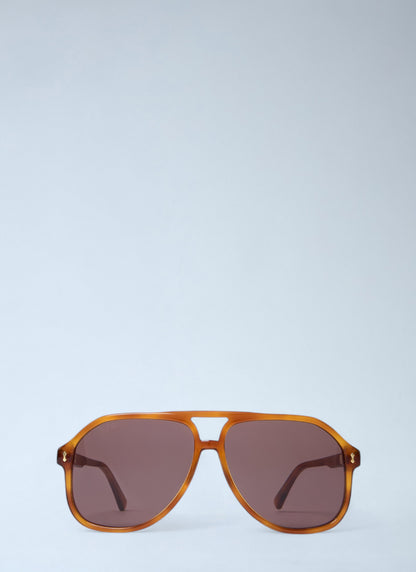 Gucci Men Aviator Tortoiseshell Sunglasses by Luosophy