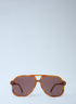 Gucci Men Aviator Tortoiseshell Sunglasses by Luosophy