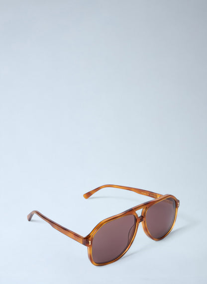 Gucci Men Aviator Tortoiseshell Sunglasses by Luosophy