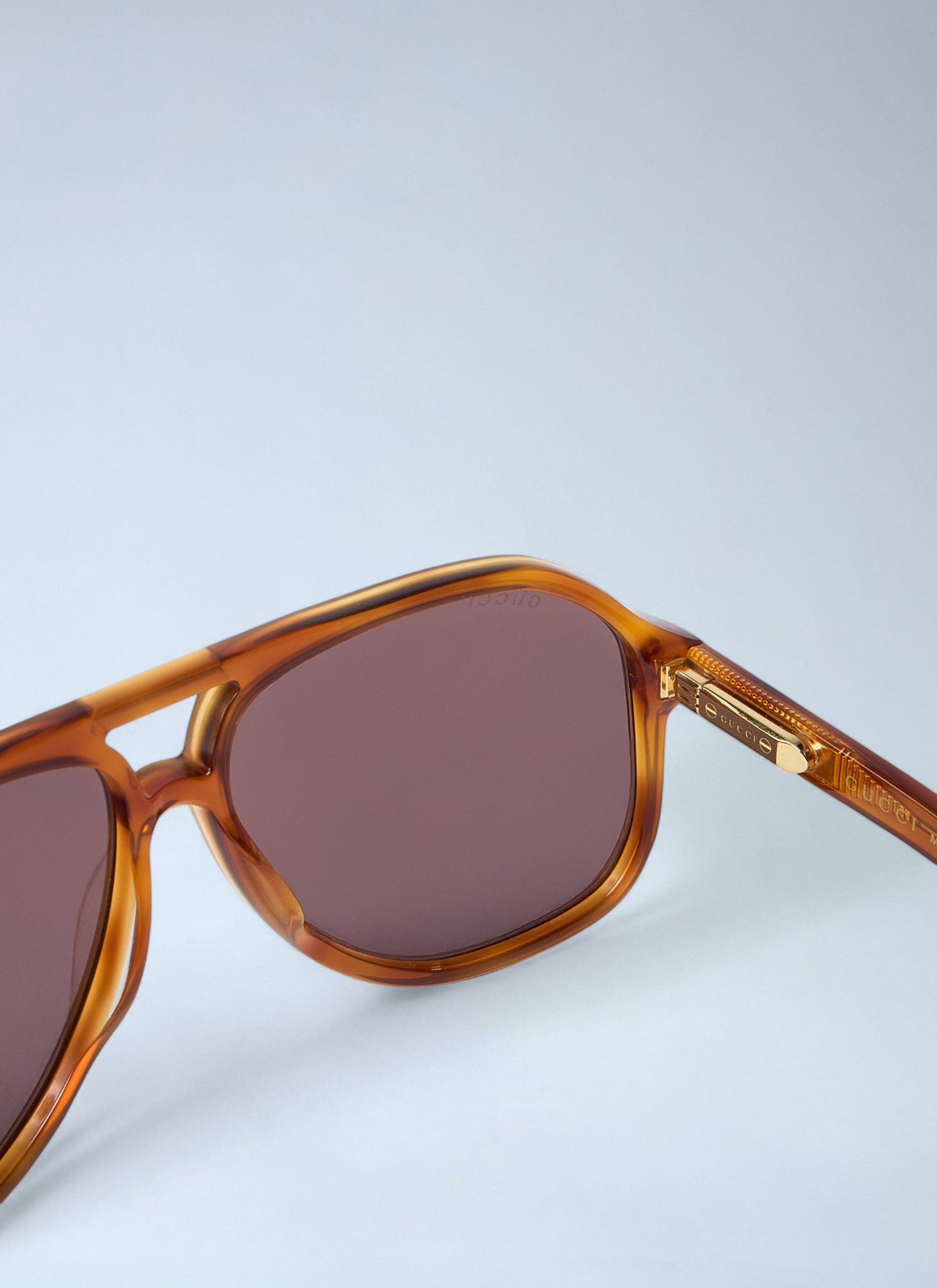 Gucci Men Aviator Tortoiseshell Sunglasses by Luosophy
