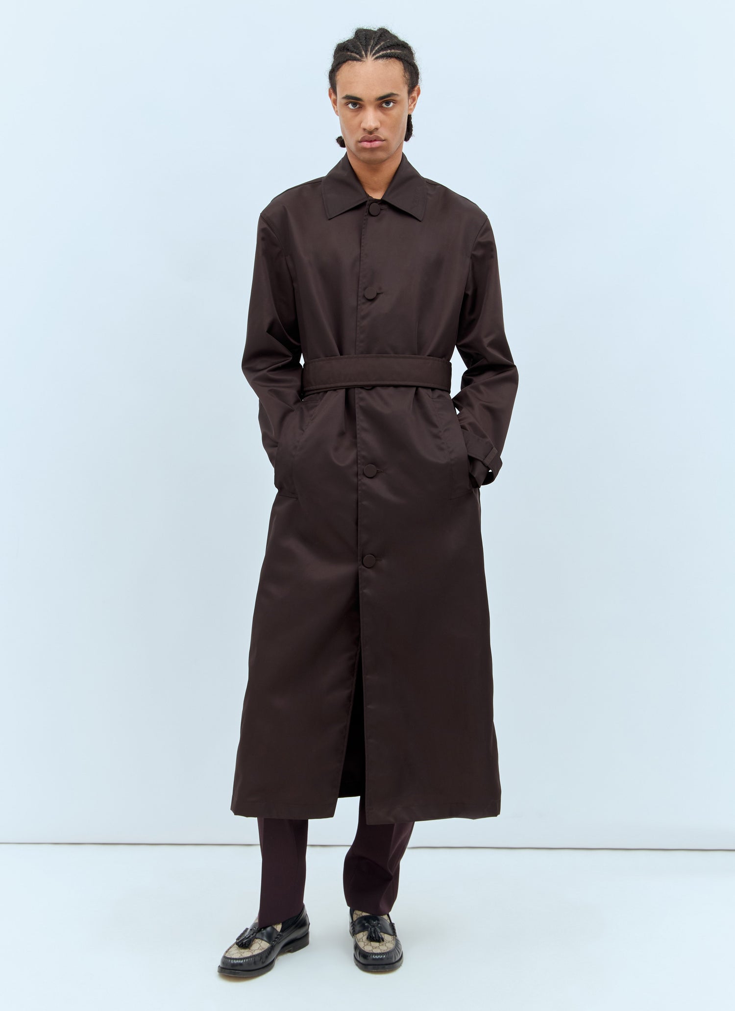 Gucci Men Gabardine Coat by Luosophy