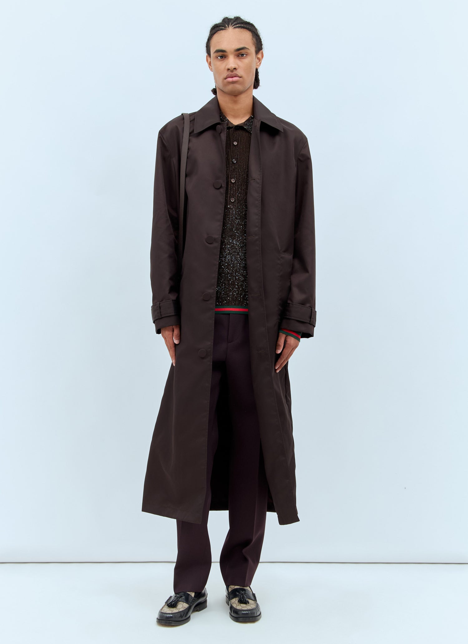 Gucci Men Gabardine Coat by Luosophy