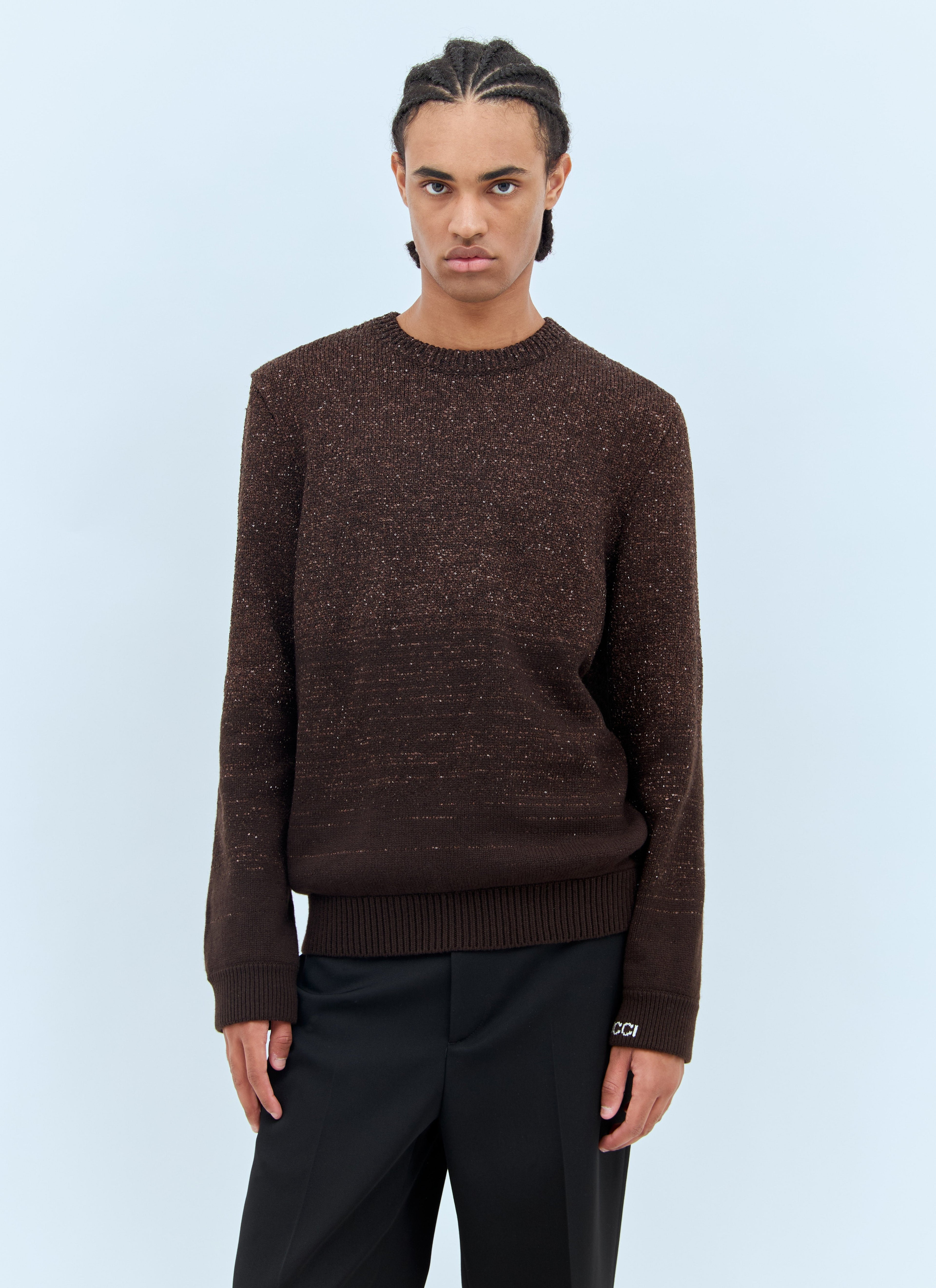 Gucci Men Sequin Crewneck Sweater by Luosophy