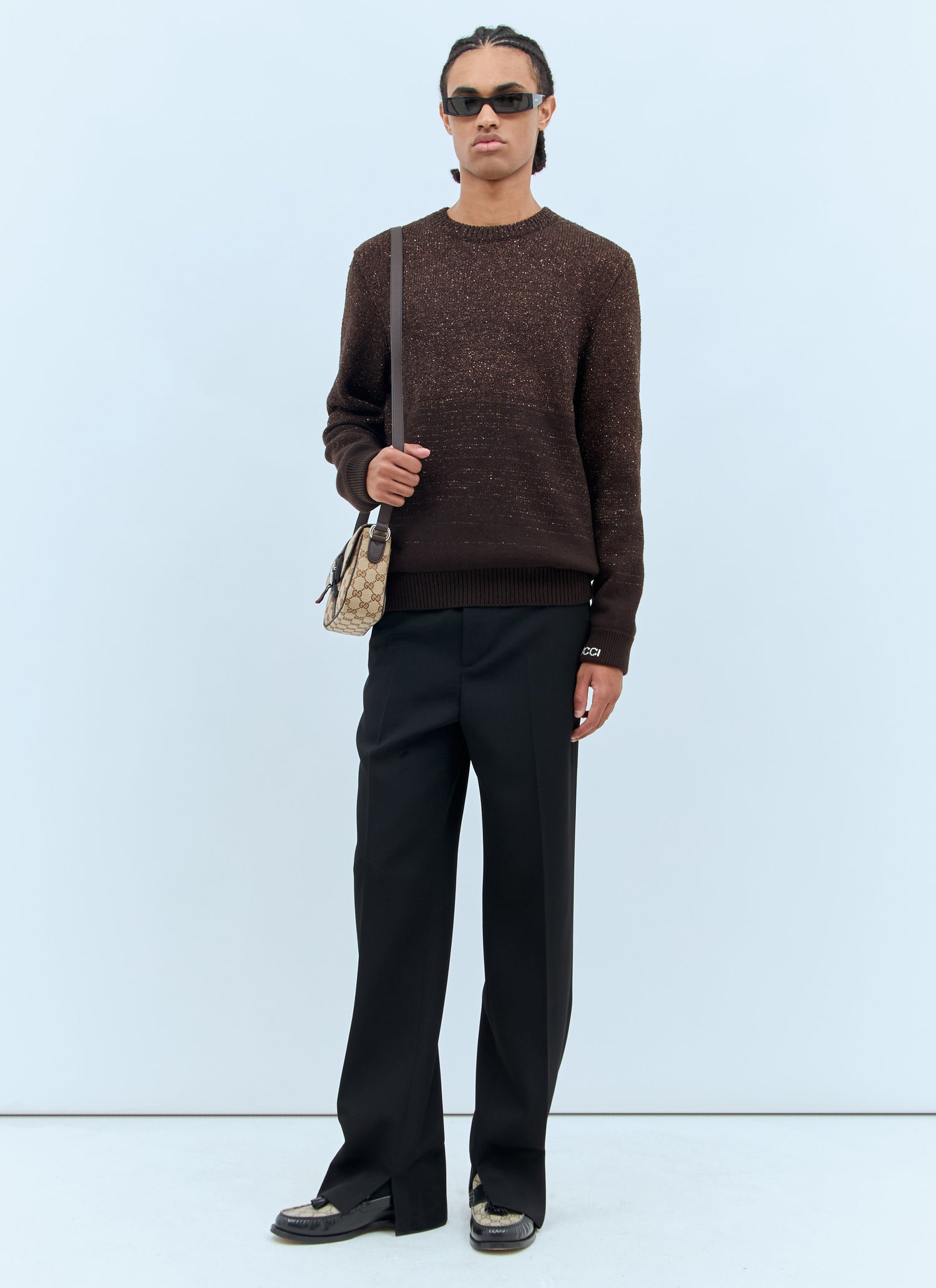 Gucci Men Sequin Crewneck Sweater by Luosophy