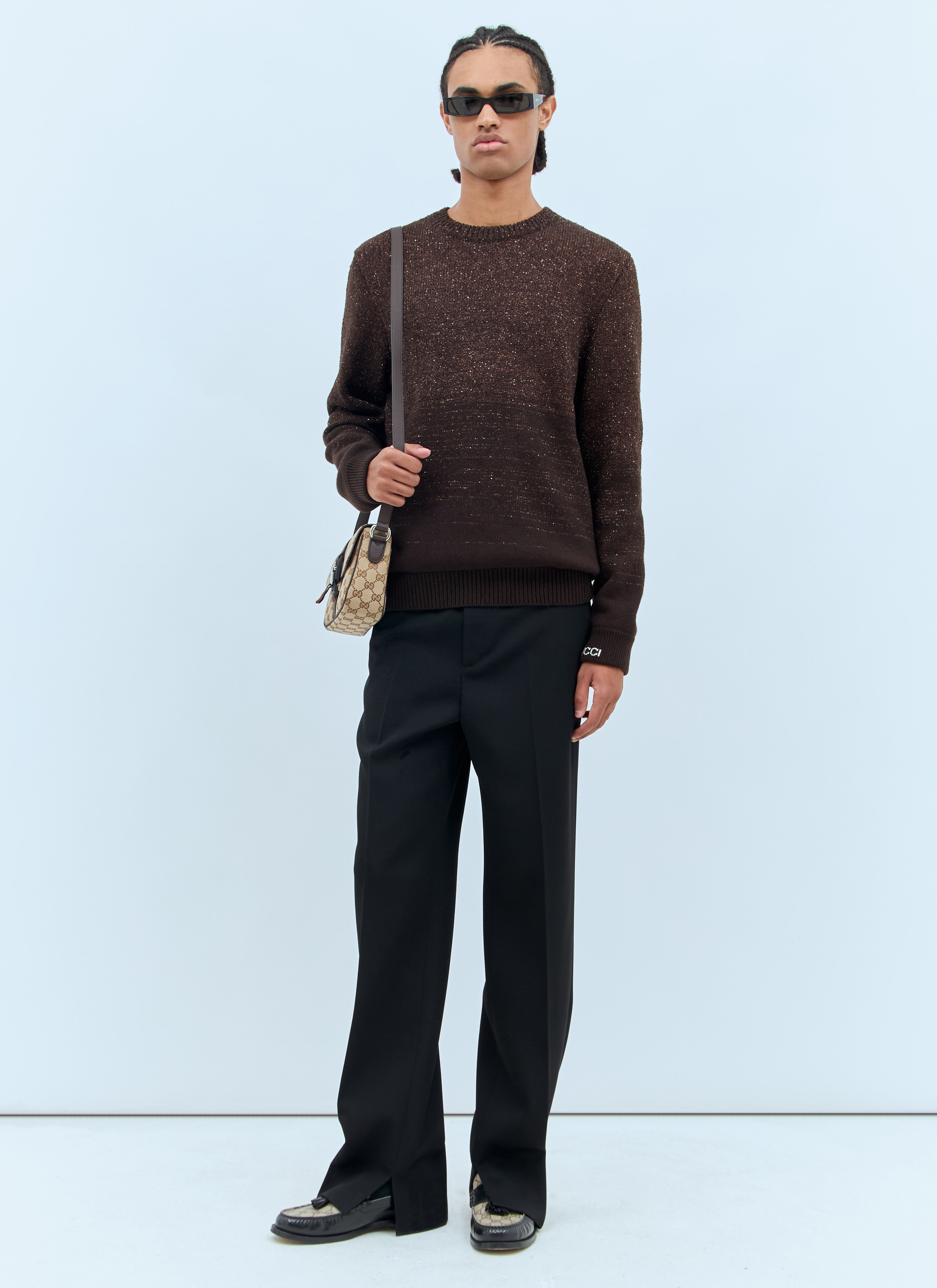Gucci Men Sequin Crewneck Sweater by Luosophy