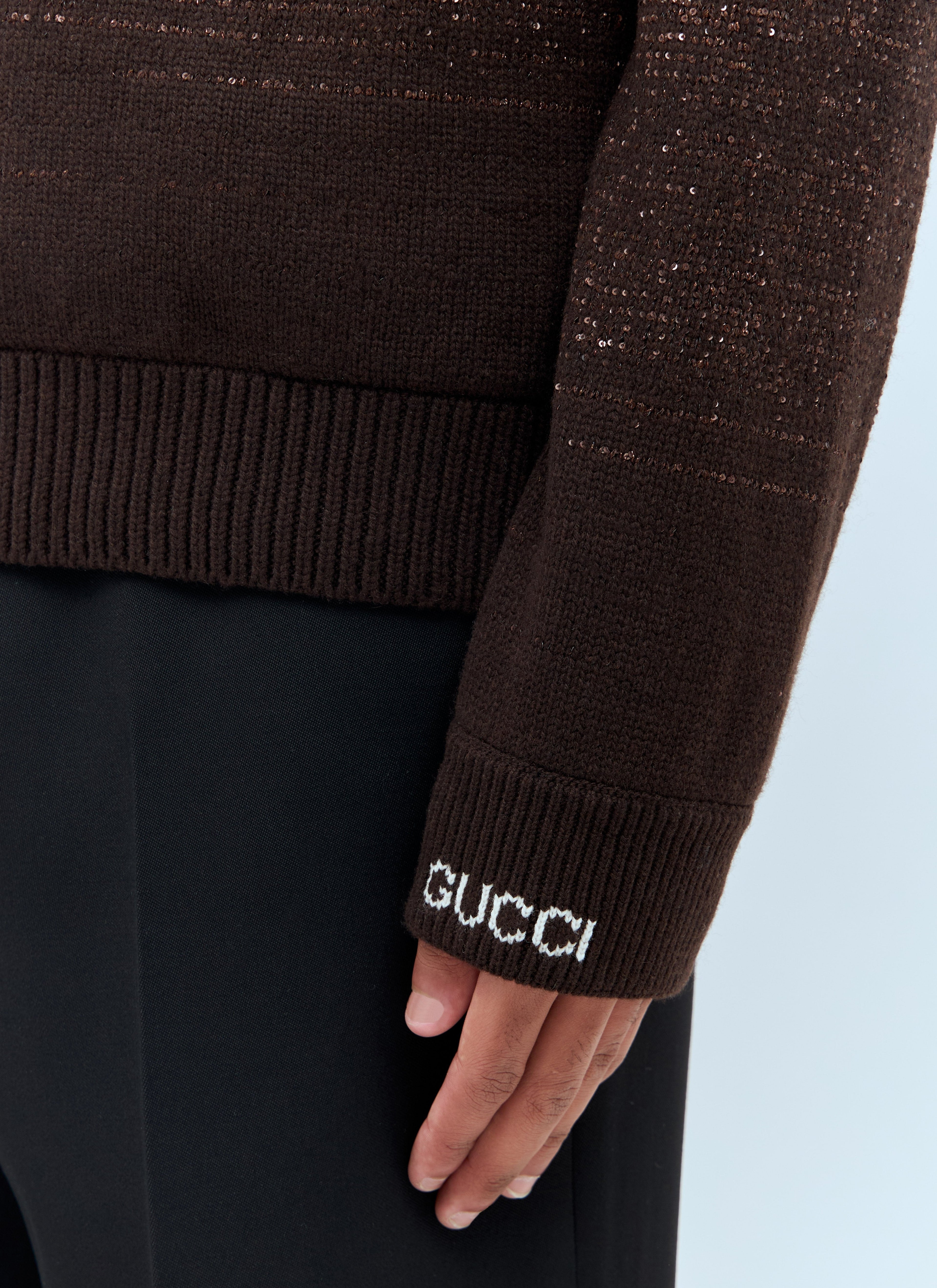 Gucci Men Sequin Crewneck Sweater by Luosophy