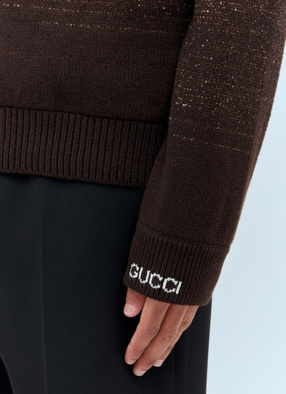 Gucci Men Sequin Crewneck Sweater by Luosophy