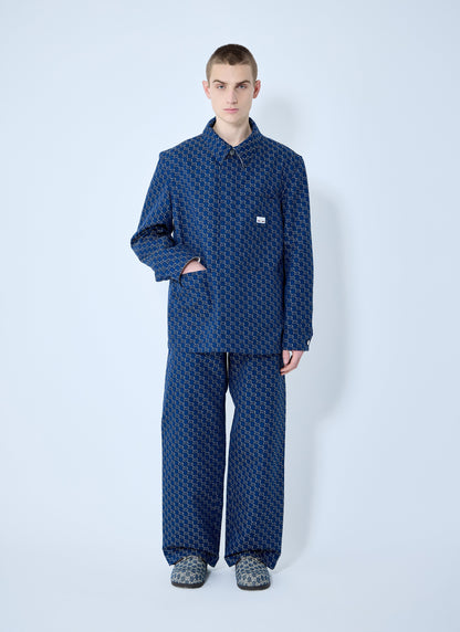Gucci Men Cotton Jacquard Jacket With Gg Shadow by Luosophy