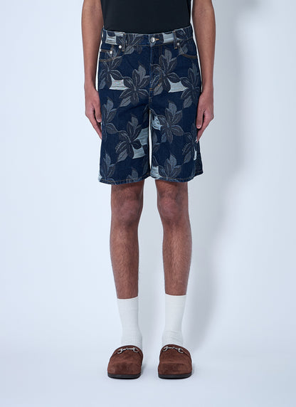 Gucci Men Denim Jacquard Shorts by Luosophy