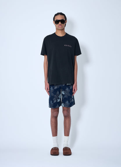 Gucci Men Denim Jacquard Shorts by Luosophy