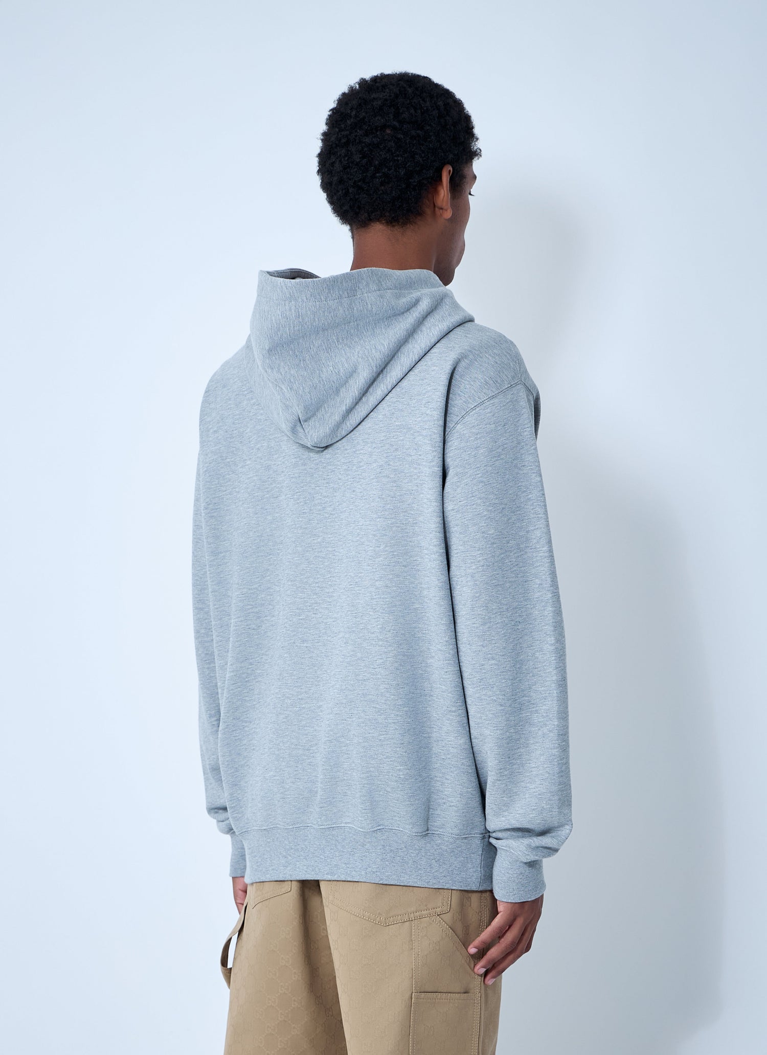 Gucci Men Logo Motif Hooded Sweatshirt by Luosophy