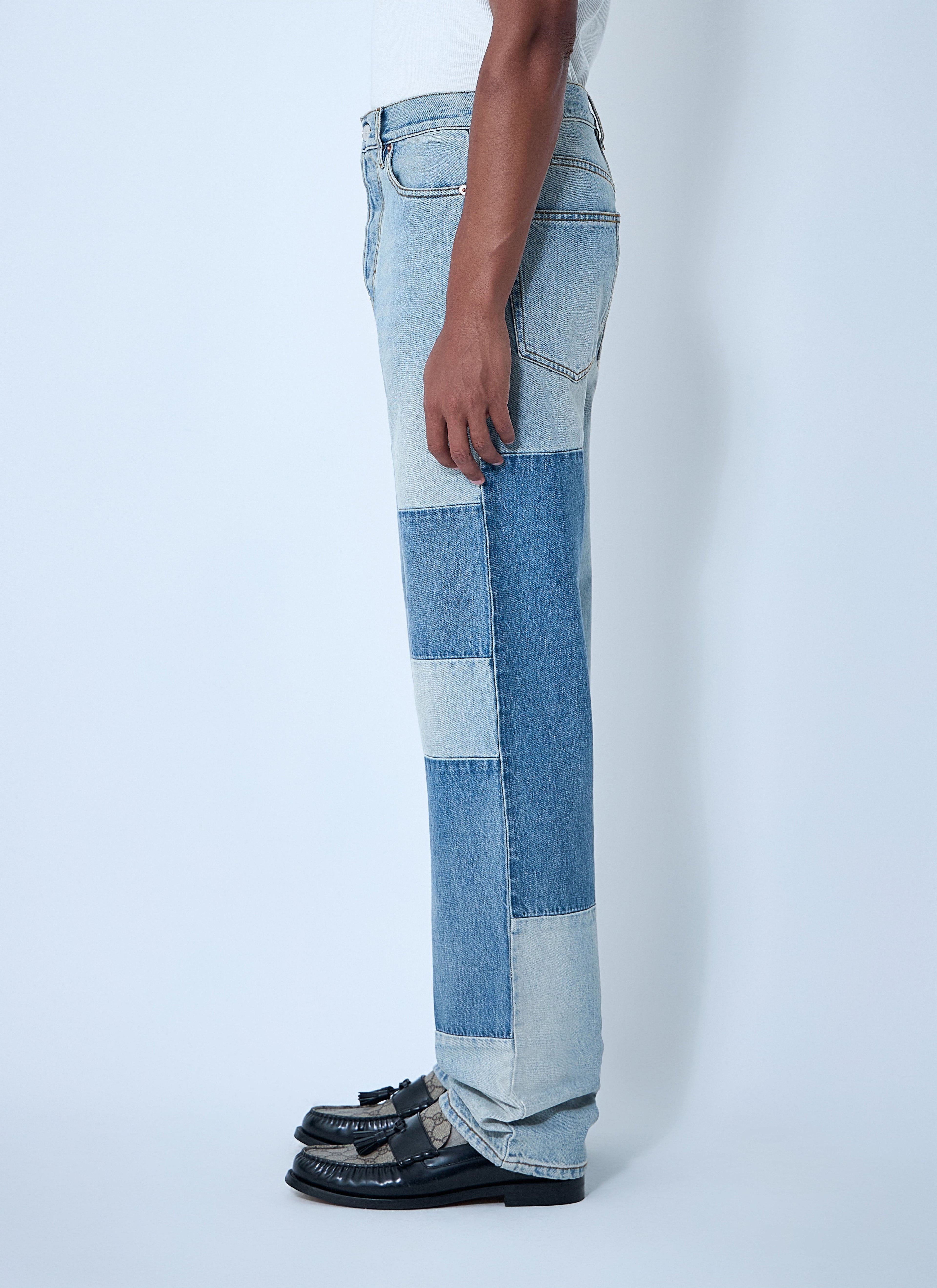 Gucci Men Contrast Panel Jeans by Luosophy
