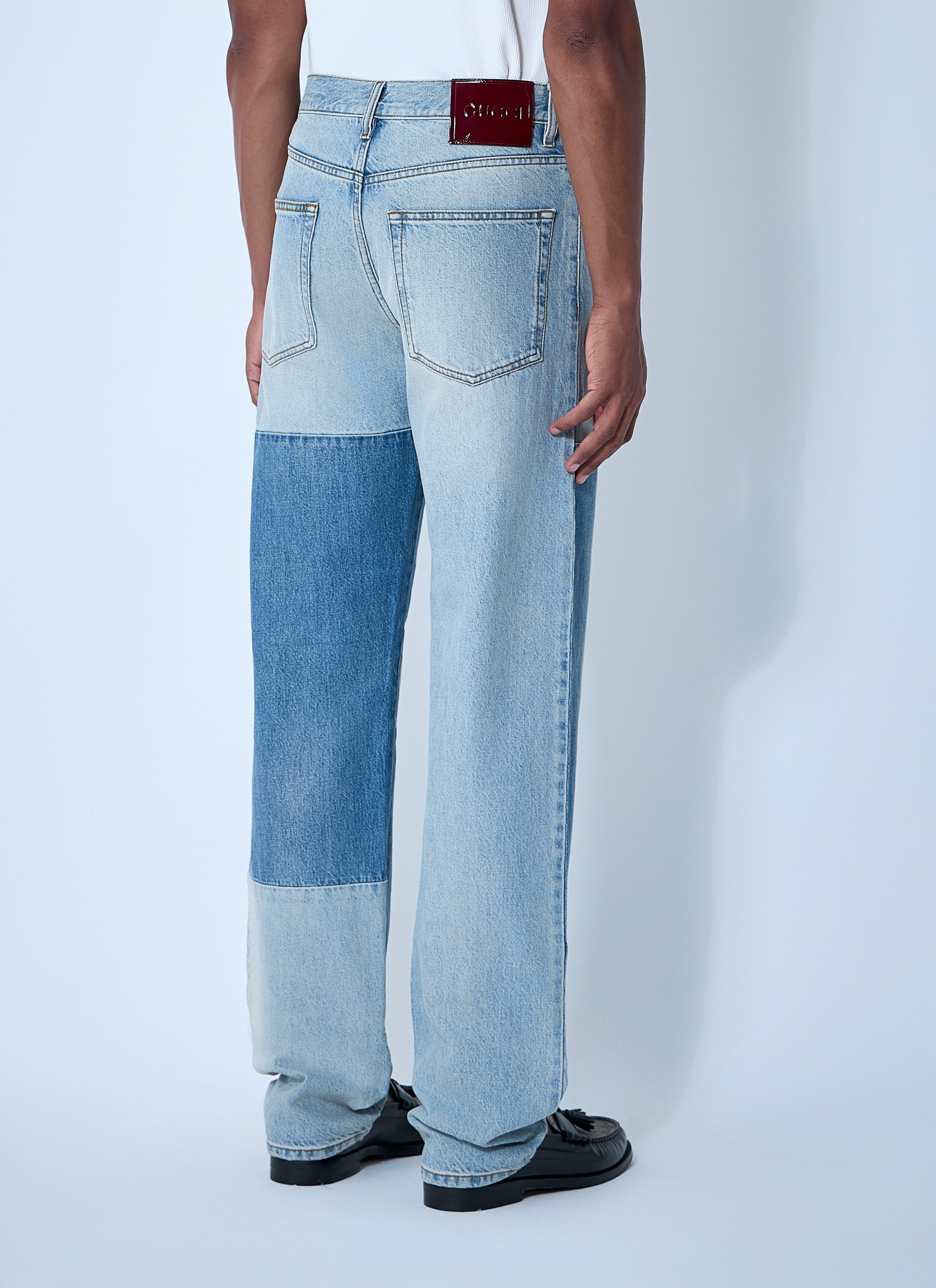 Gucci Men Contrast Panel Jeans by Luosophy