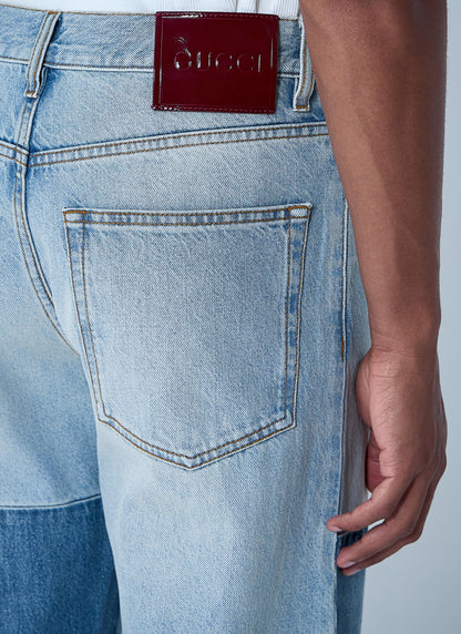 Gucci Men Contrast Panel Jeans by Luosophy