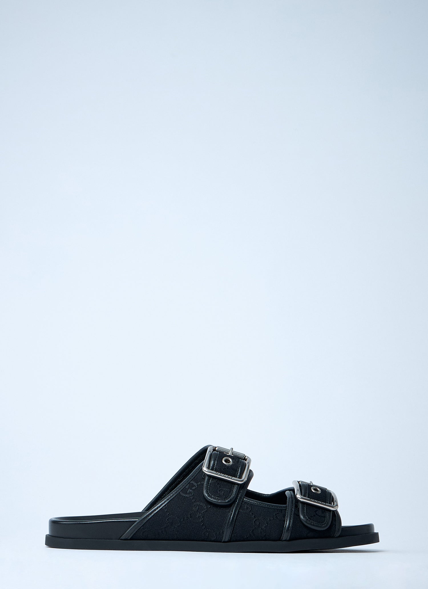 Gucci Men Gg Slide Sandals With Buckles by Luosophy