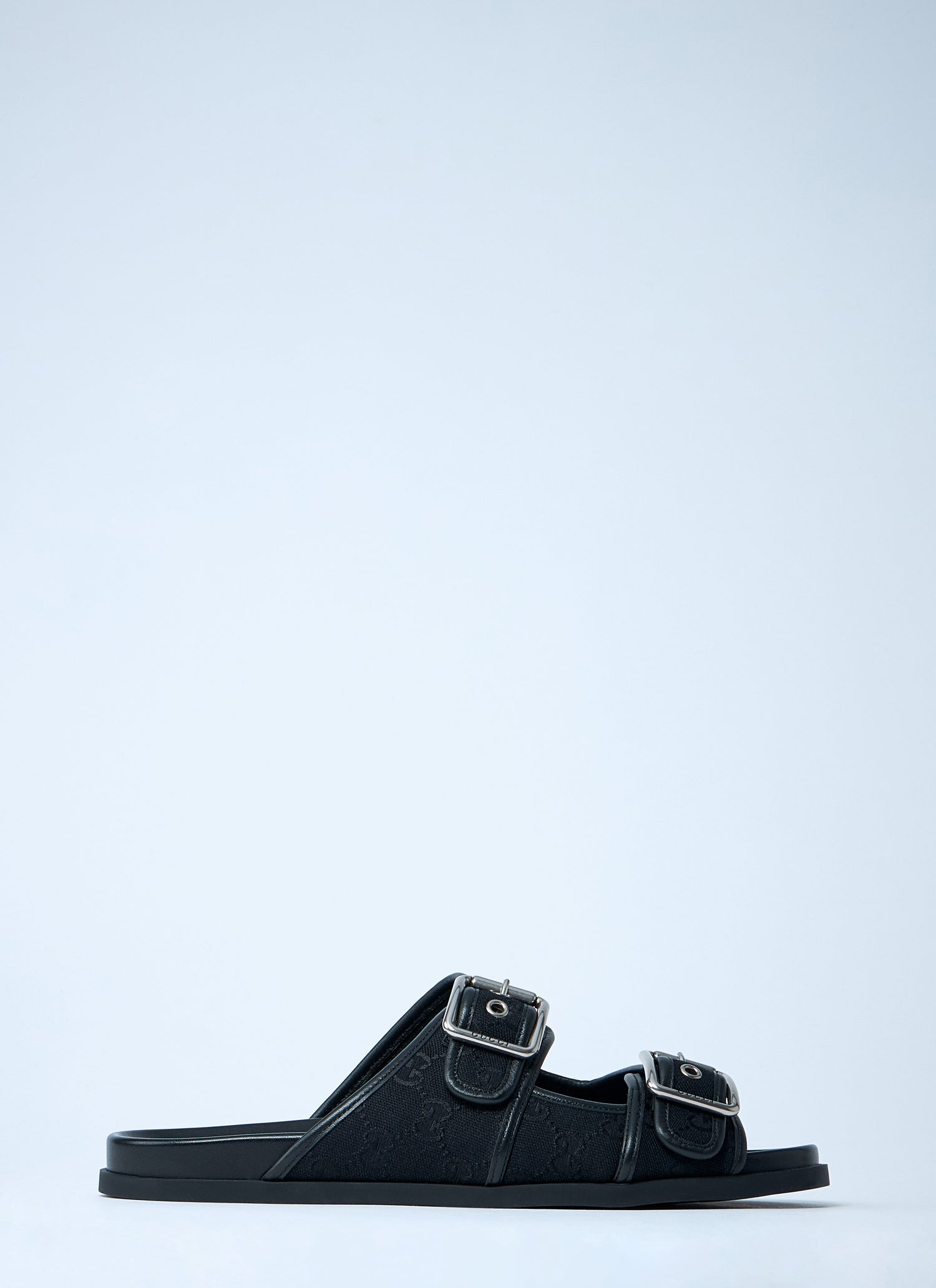 Gucci Men Gg Slide Sandals With Buckles by Luosophy